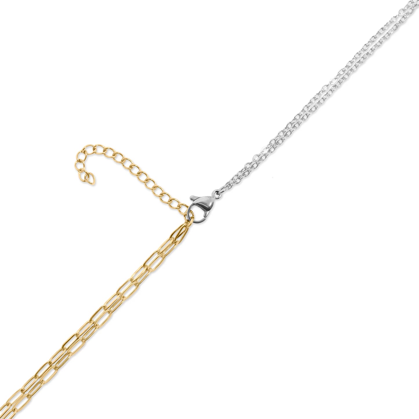The Luster Mixed Metal Chain Necklace