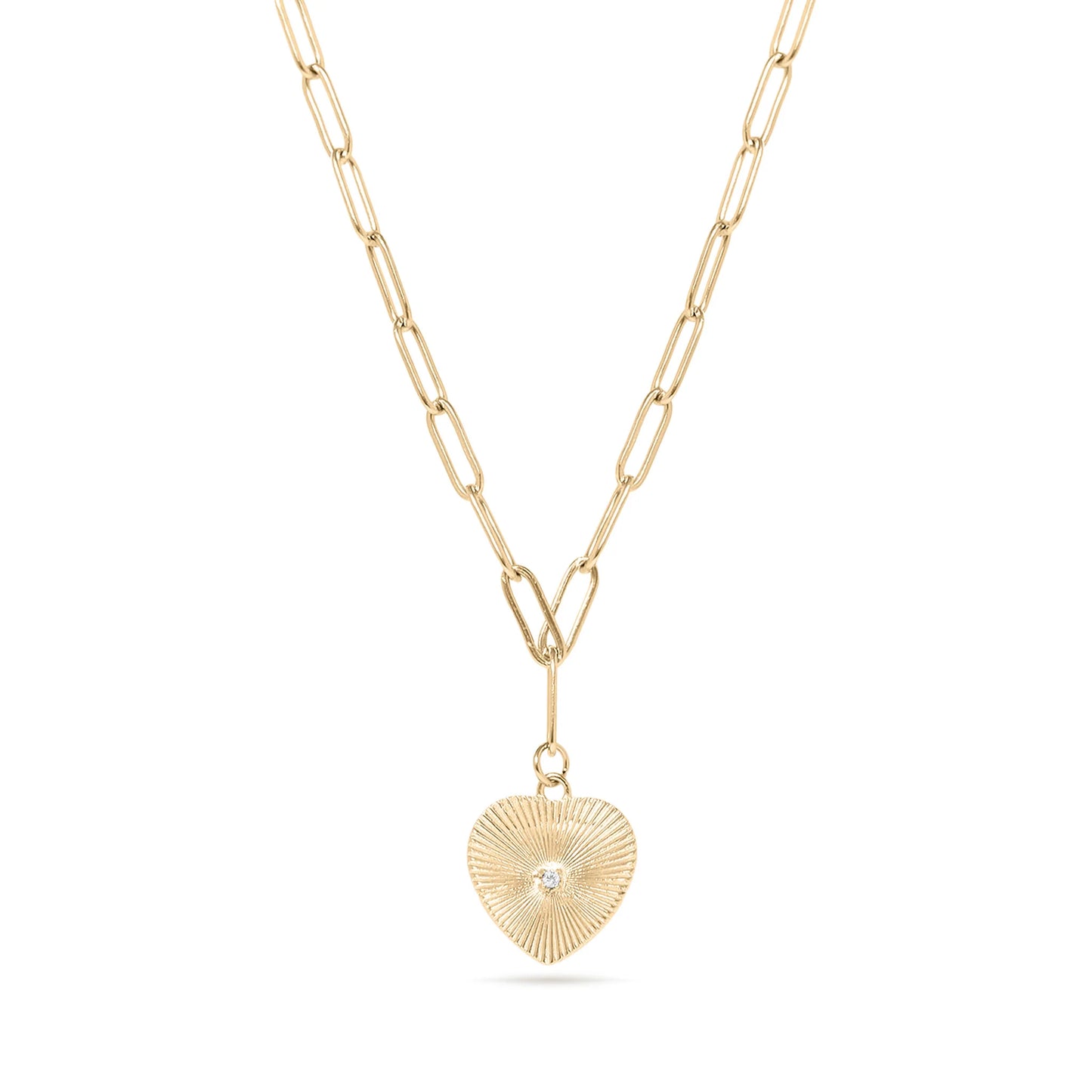 The Solstice Heart Paperclip Necklace