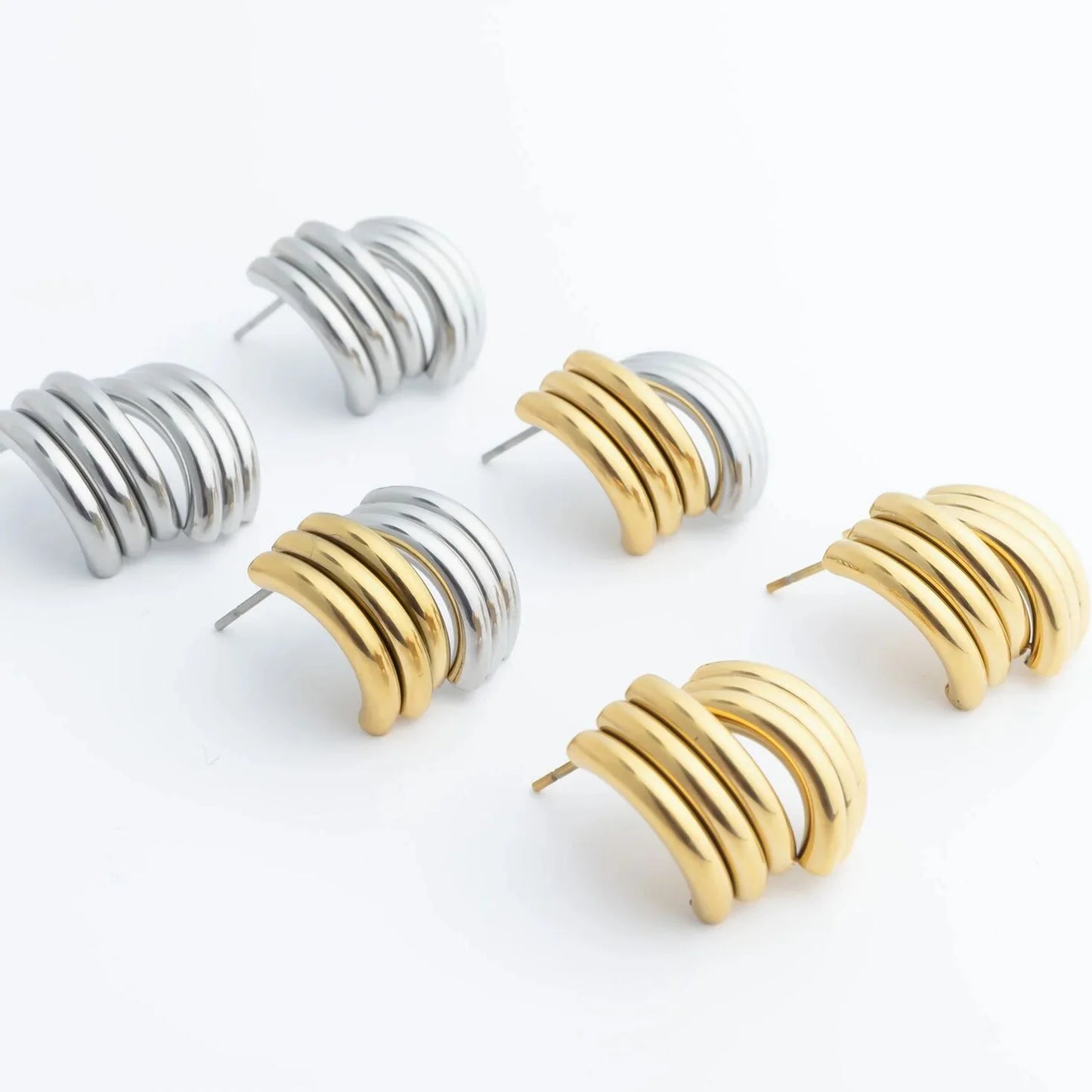 The Shifted Tide Stud Earrings