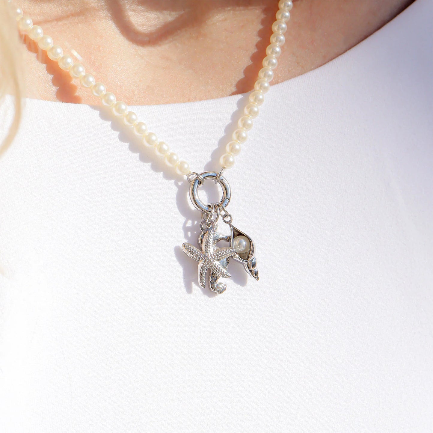 The Pearl Charm Collector Necklace