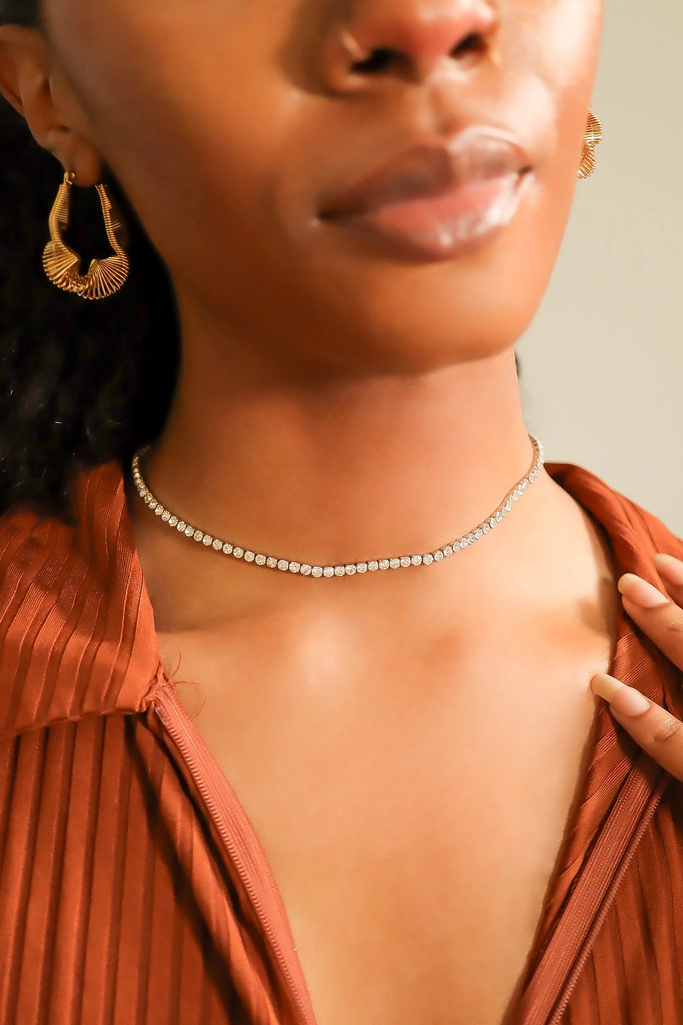 The Lumina Tide Tennis Necklace