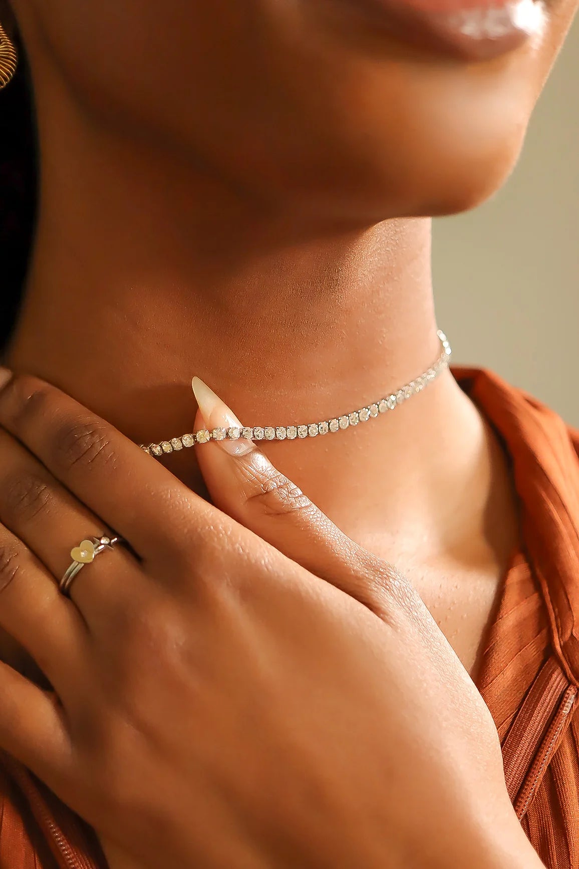 The Lumina Tide Tennis Necklace